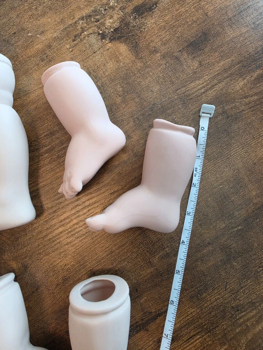 Lot of 7 Pairs of Porcelain Bisque Doll Legs Doll Making Repair Parts